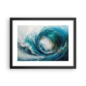 Poster în ramă neagră - Portal maritim - 40x30 cm