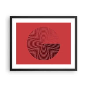 Poster în ramă neagră - Mișcare circulară - 50x40 cm