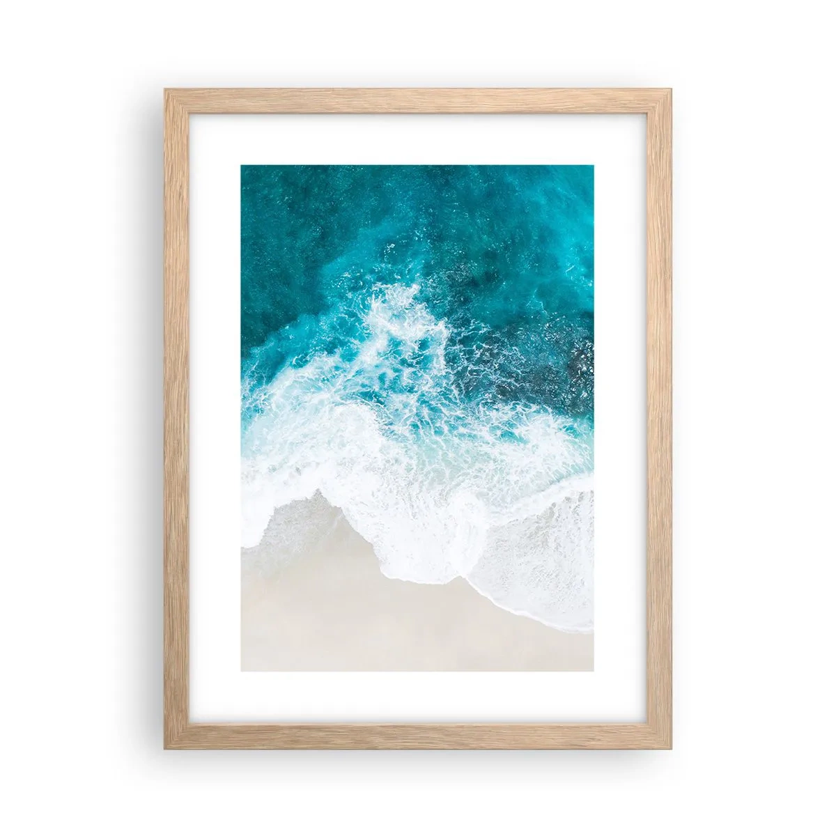 Poster în ramă de stejar deschis - Mângâiere naturală - 30x40 cm