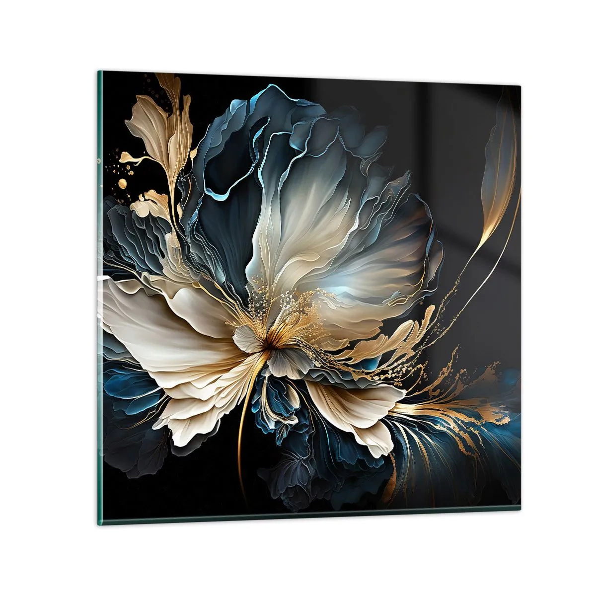 Tablou pe sticlă - Povestea unei flori de iubire - 30x30 cm