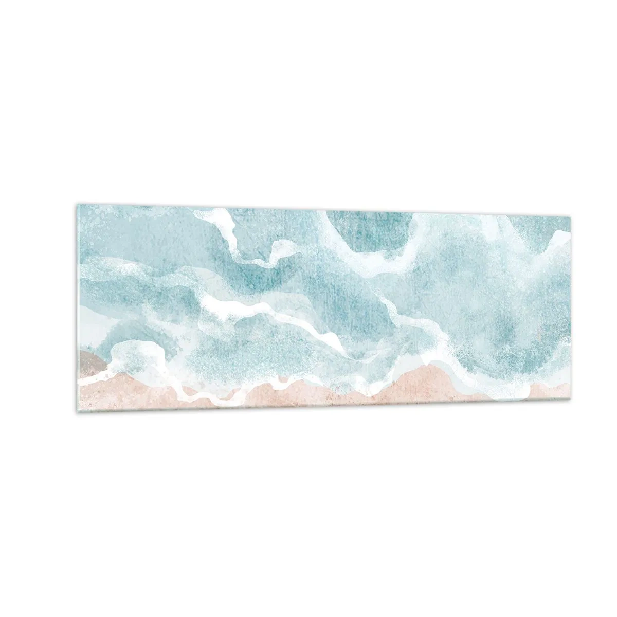 Tablou pe sticlă - Abstracția norilor - 140x50 cm