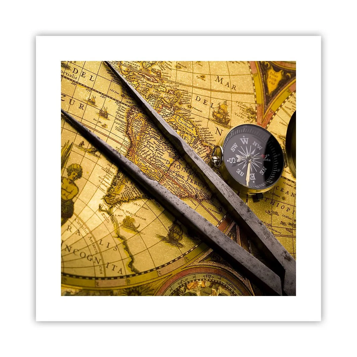 Poster - Unde sunt aceste comori? - 40x40 cm