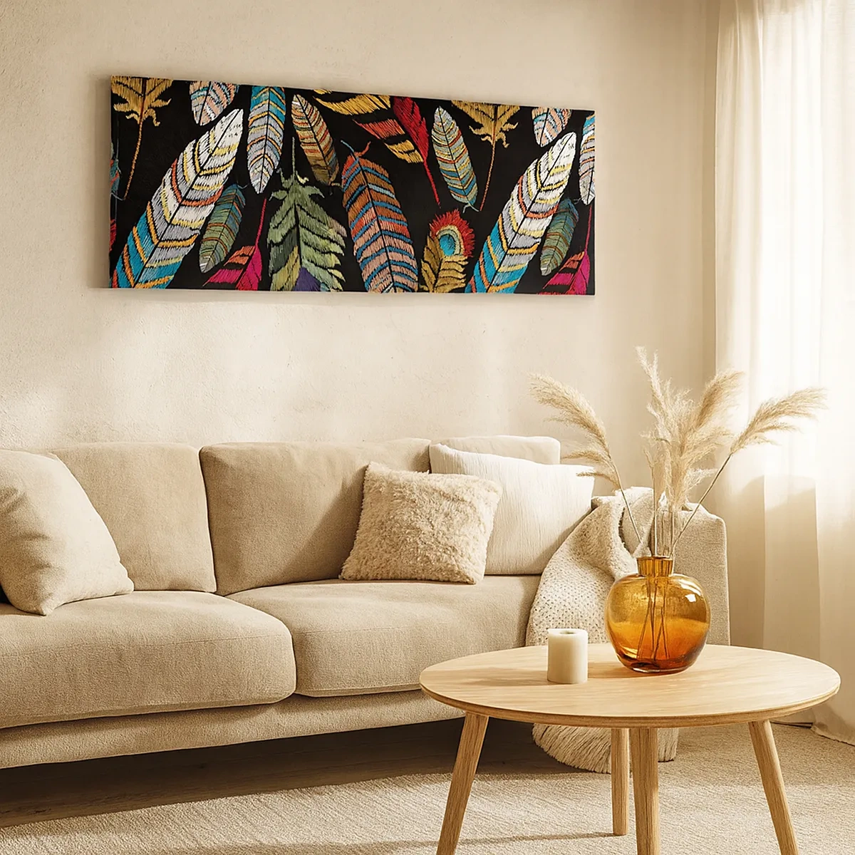 Tablou pe pânză - Carnavalul păsărilor - 30x30 cm