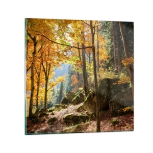 Tablou pe sticlă - Timp de relaxare - 30x30 cm