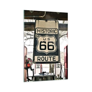Tablou pe sticlă - O călătorie americană retro - 70x100 cm