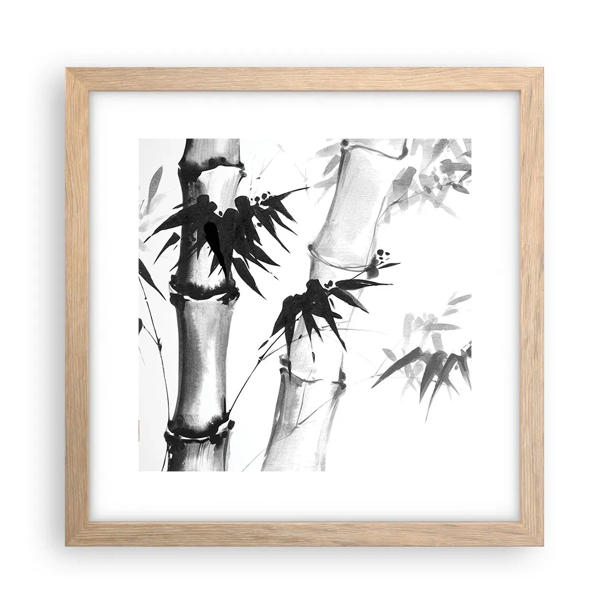 Poster în ramă de stejar deschis - Primul-plan al Orientului - 30x30 cm