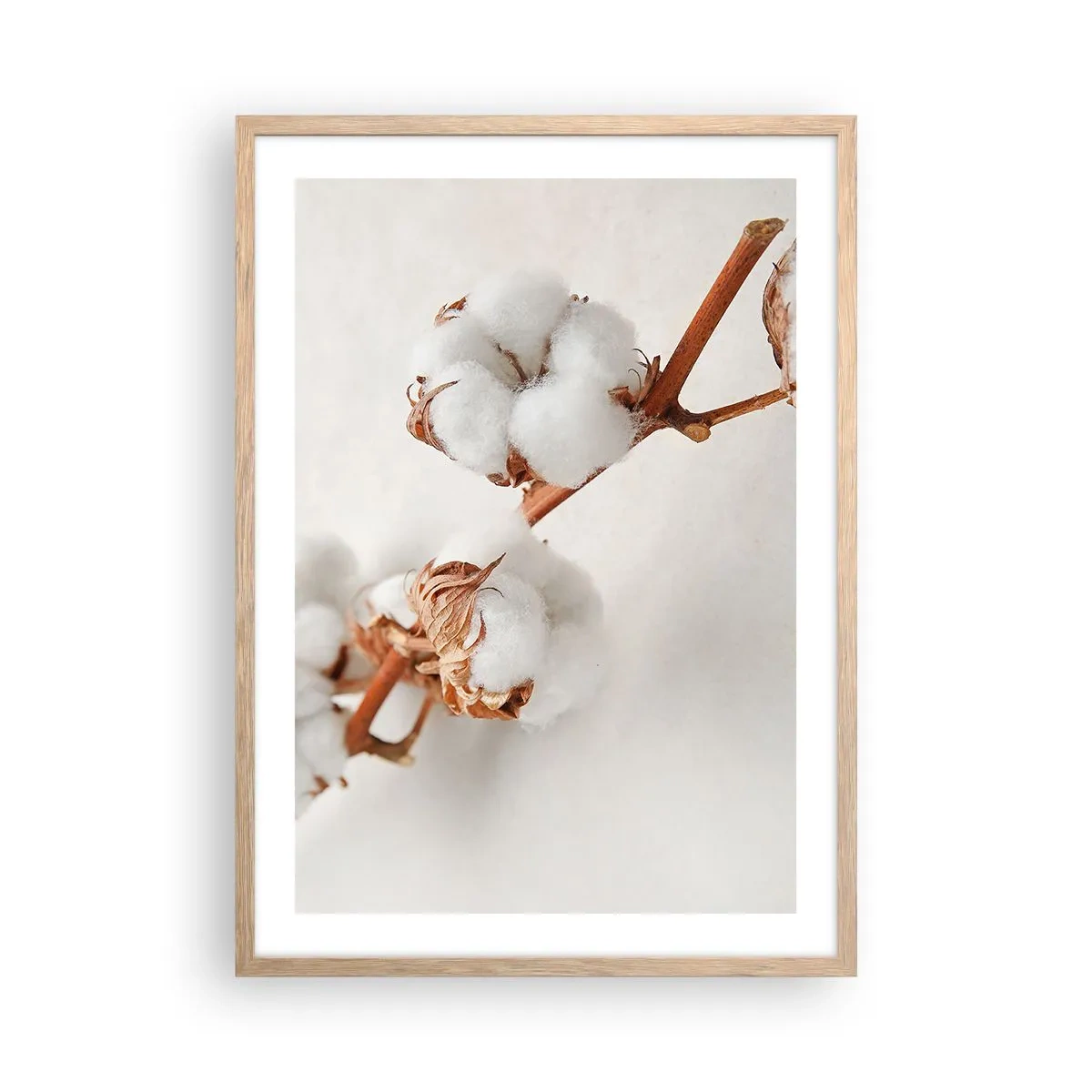 Poster în ramă de stejar deschis - Numai îmbrățișări - 50x70 cm