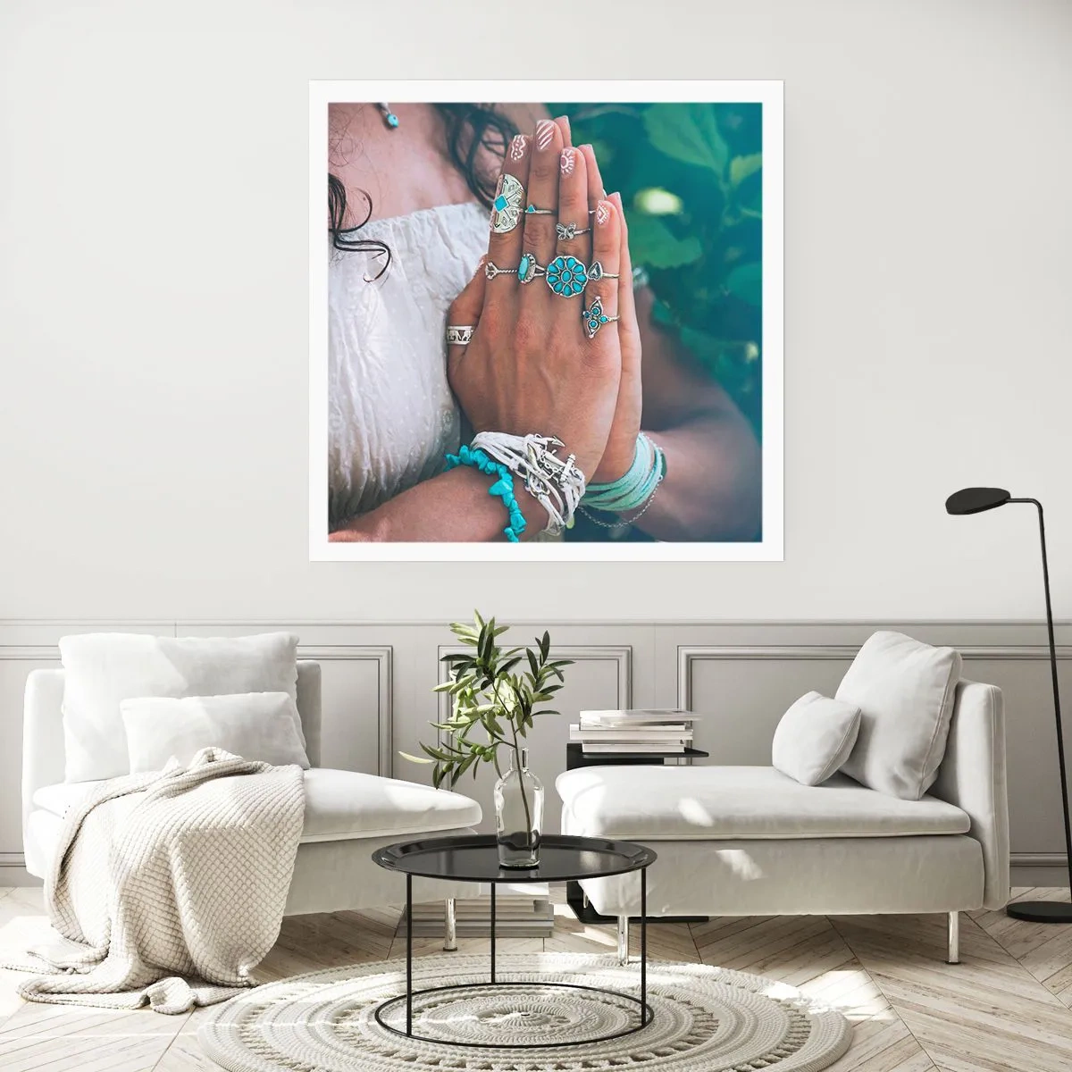 Poster - Bine ați venit în centrul ființei - 30x30 cm