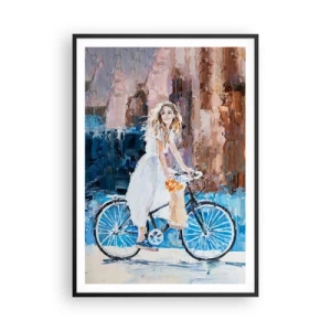 Poster în ramă neagră - Bucurie de dimineață - 70x100 cm