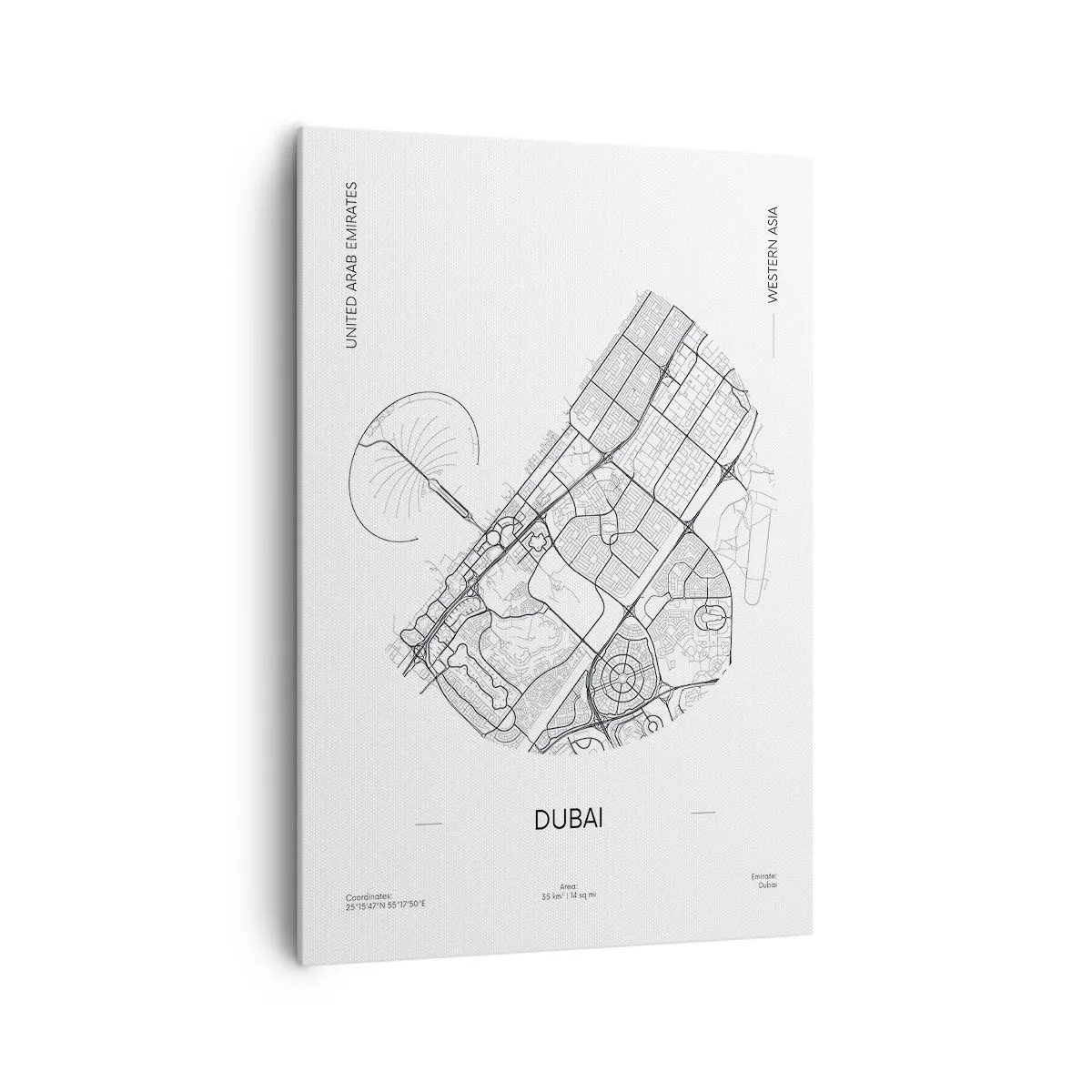 Tablou pe pânză - Anatomia Dubaiului - 70x100 cm