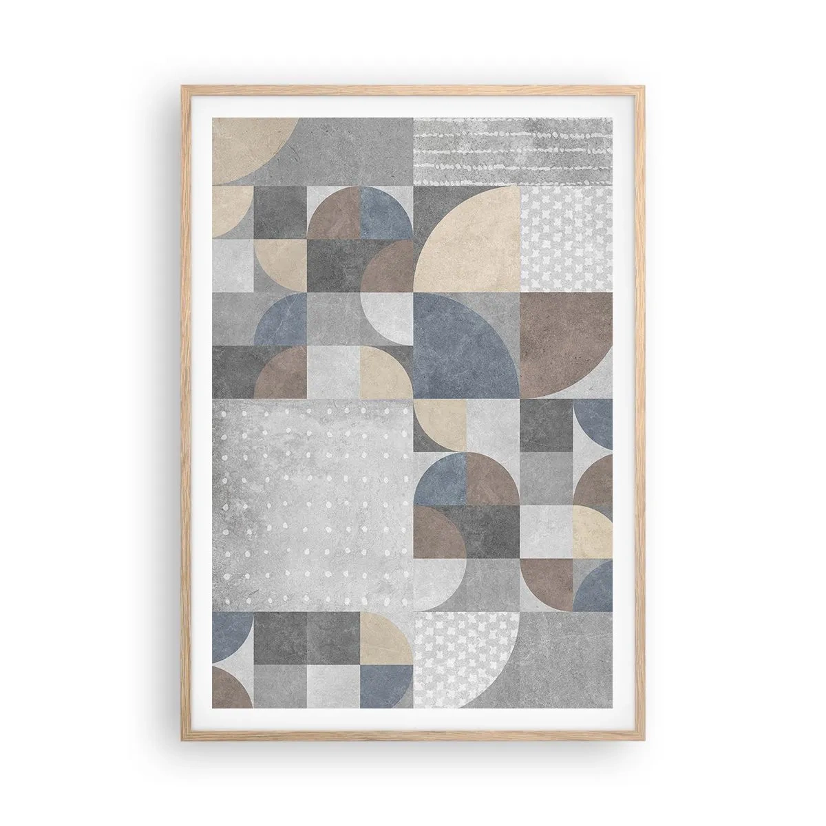 Poster în ramă de stejar deschis - Fantezie ceramică - 70x100 cm