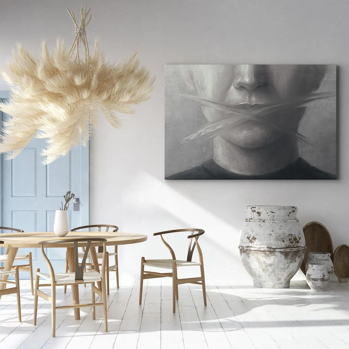 Tablou pe pânză - Nici un cuvânt - 120x80 cm