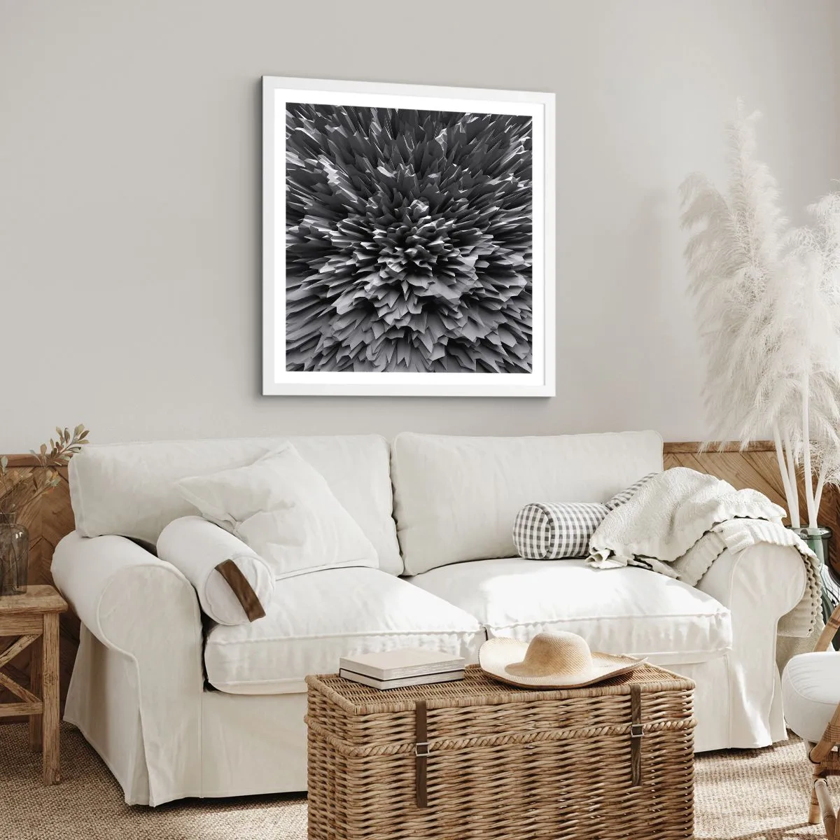 Poster în ramă albă - Mai ascuțit nu se poate - 60x60 cm