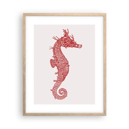 Poster în ramă de stejar deschis - Creatură complexă - 40x50 cm