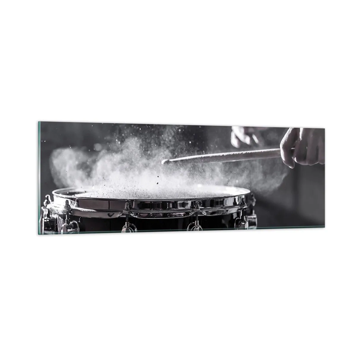Tablou pe sticlă - Pulsul muzicii - 90x30 cm