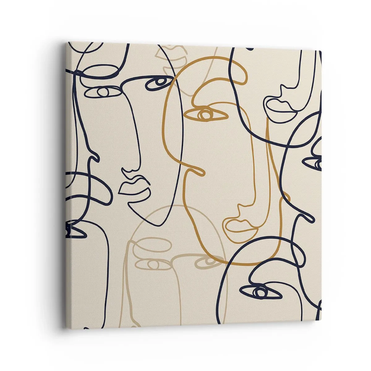 Tablou pe pânză - Portret multiplicat - 30x30 cm