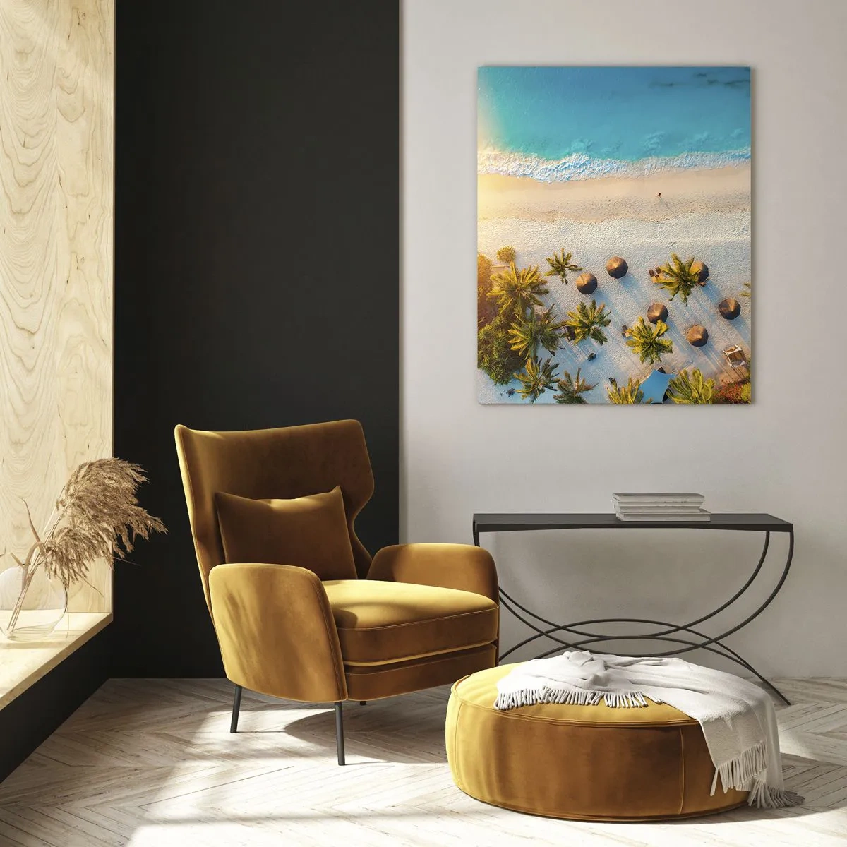 Tablou pe sticlă - Bun venit în paradis - 50x70 cm