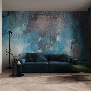 Tapet Premium Sand - Rapsodie albastră - Abstracția, Bucată, Artă Modernă - 350x256 cm