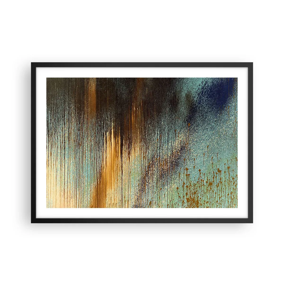 Poster în ramă neagră - O compoziție cromatică neaccidentală - 70x50 cm