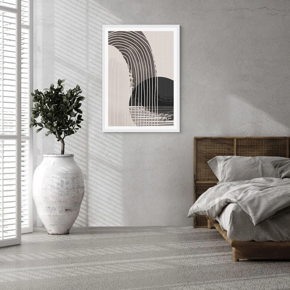 Poster în ramă albă - Până acolo și înapoi - 50x70 cm