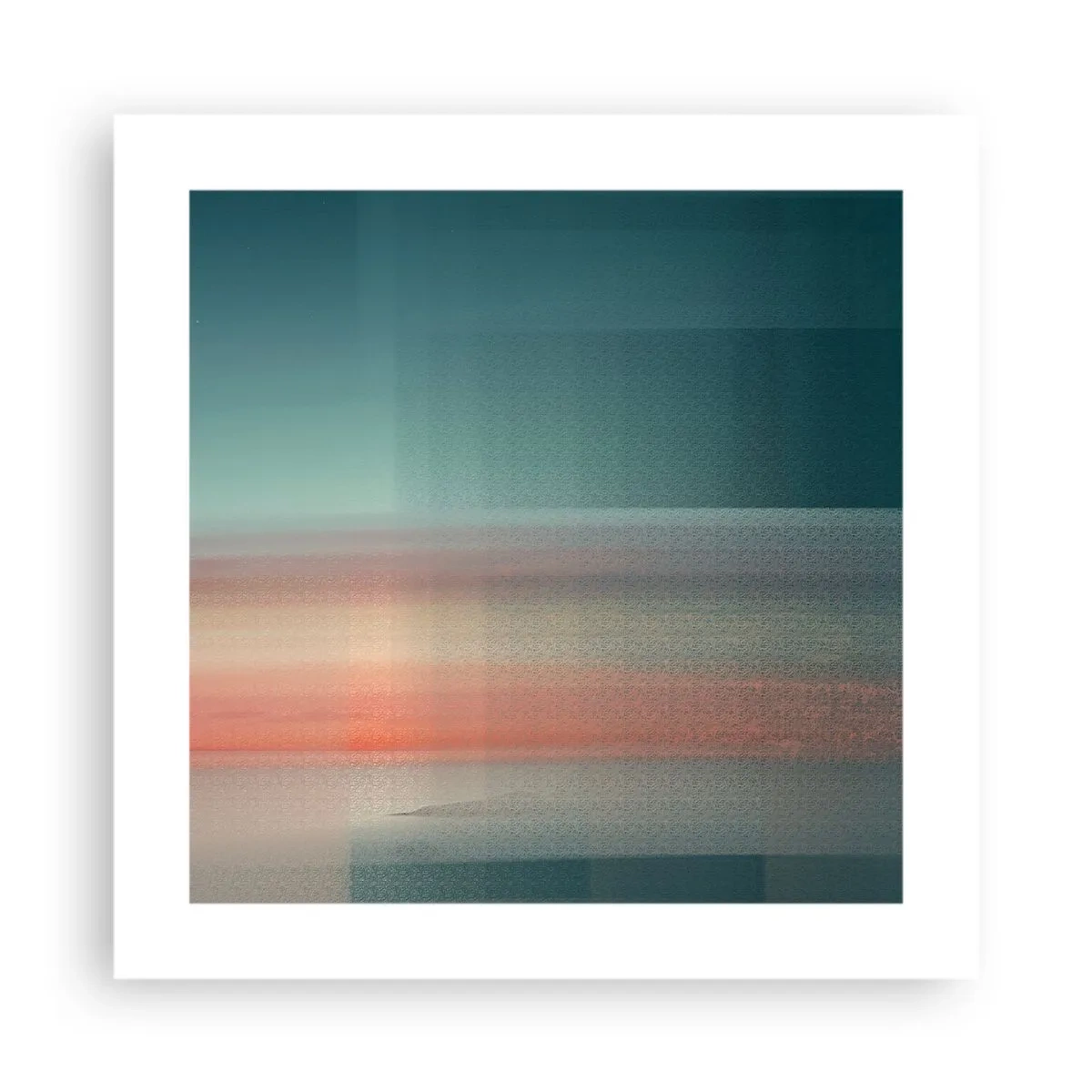 Poster - Abstracție: unde de lumină - 40x40 cm