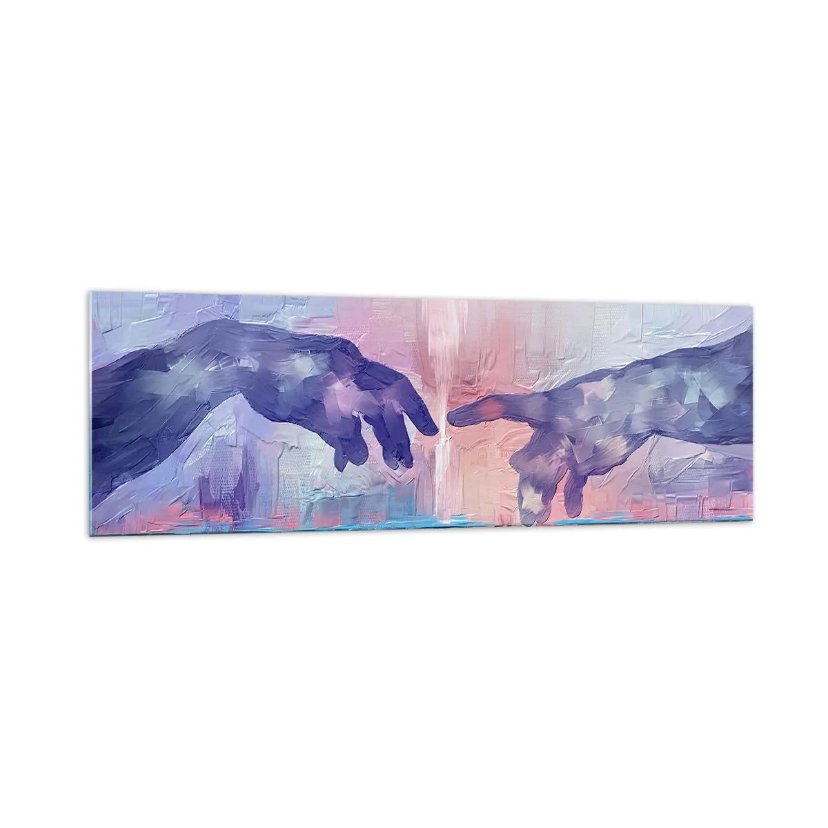 Tablou pe sticlă - Scânteia divină a vieții - 160x50 cm