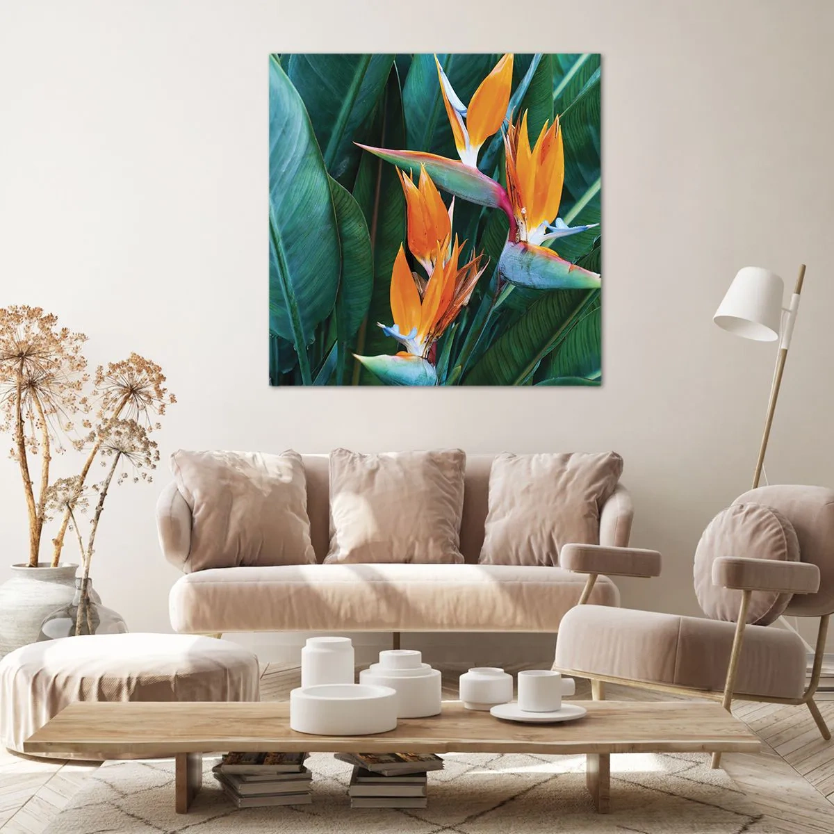 Tablou pe pânză - Este o floare sau o pasăre? - 30x30 cm