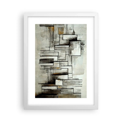 Poster în ramă albă - Puterea simplității - 30x40 cm