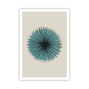Poster - Radiant pe albastru - 70x100 cm