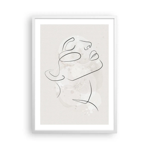Poster în ramă albă - Schiță de vis - 50x70 cm