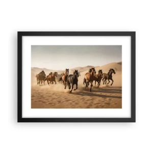 Poster în ramă neagră - Liberi ca vântul - 40x30 cm