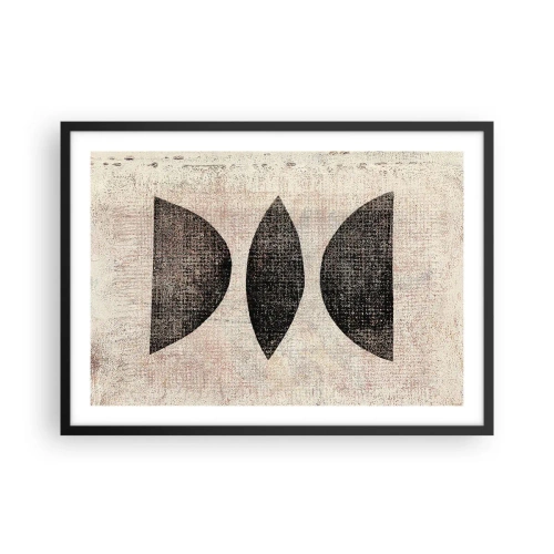 Poster în ramă neagră - Abstracție etnică - 70x50 cm