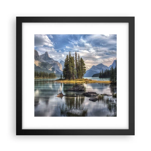 Poster în ramă neagră - La o apă mare și limpede… - 30x30 cm