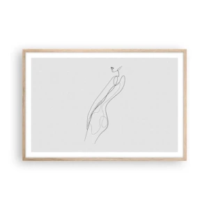 Poster în ramă de stejar deschis - Abia o promisiune - 91x61 cm