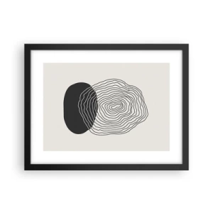 Poster în ramă neagră - Persistență și vibrațiile - 40x30 cm