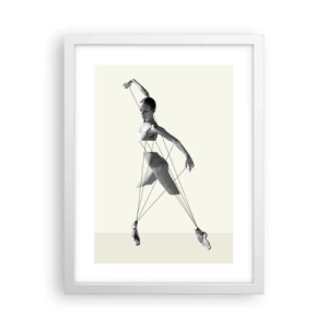 Poster în ramă albă - Într-un teatru de lumină - 30x40 cm