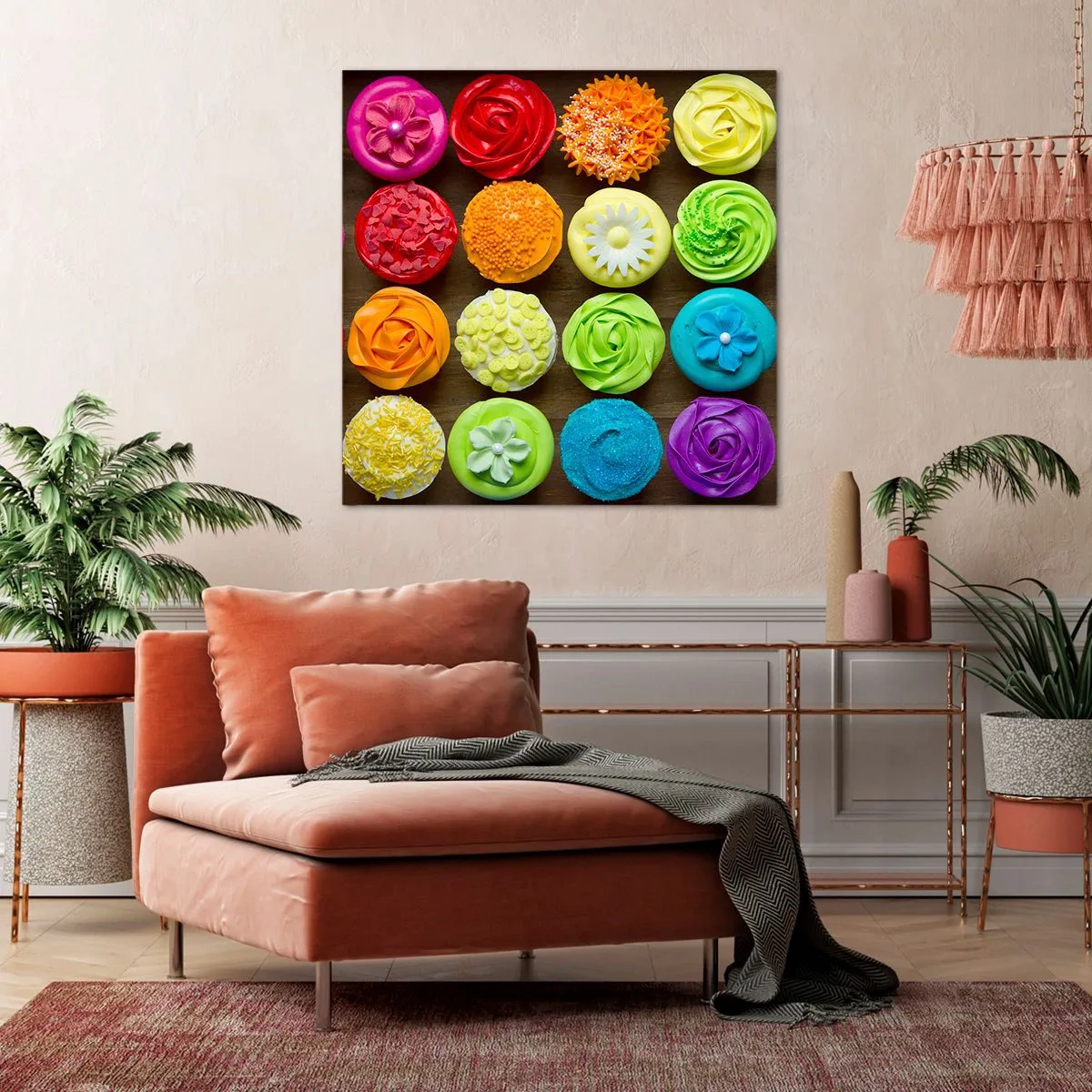 Tablou pe pânză - Fiecare diferită - toate delicioase - 60x60 cm