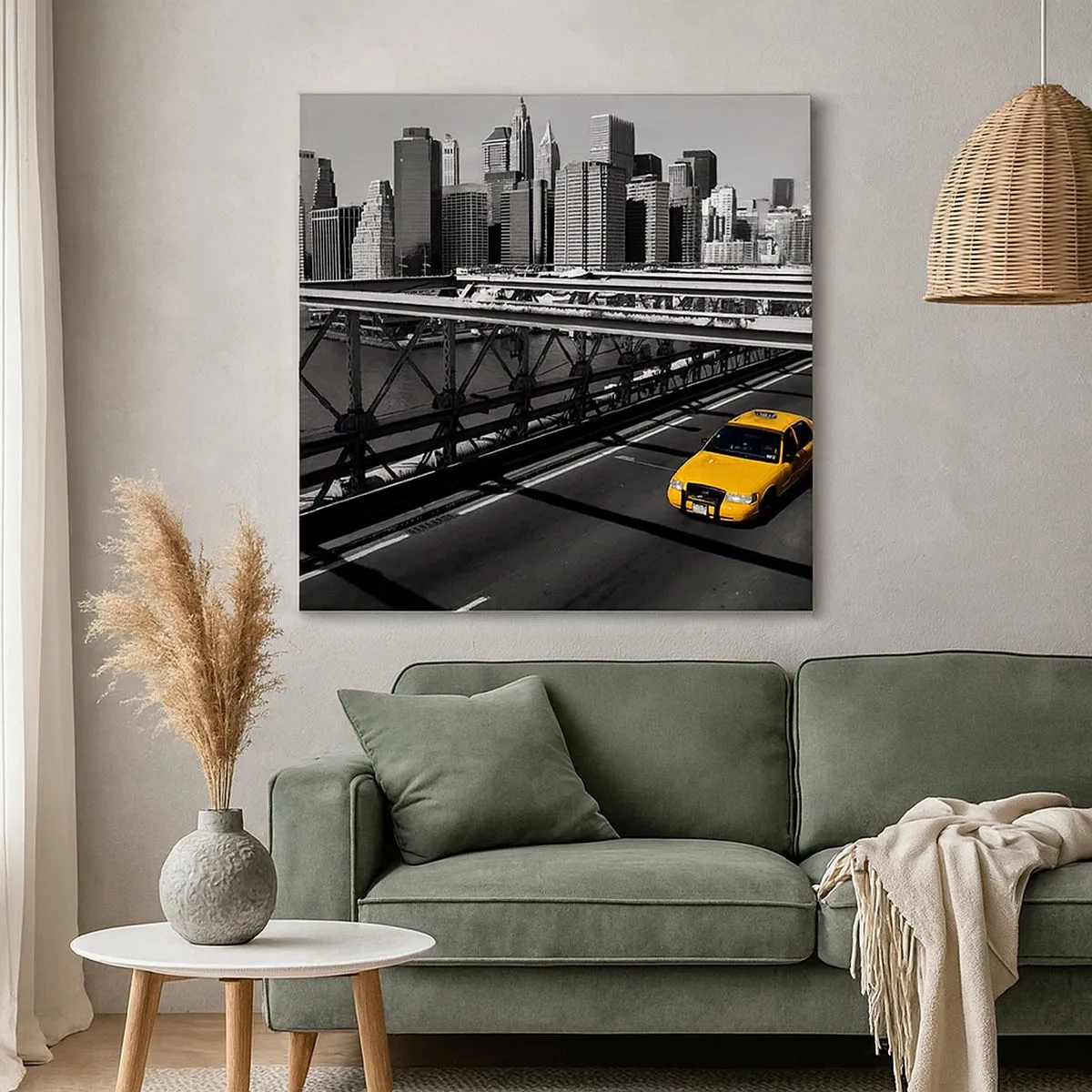 Tablou pe pânză - Culorile marelui oraș - 30x30 cm