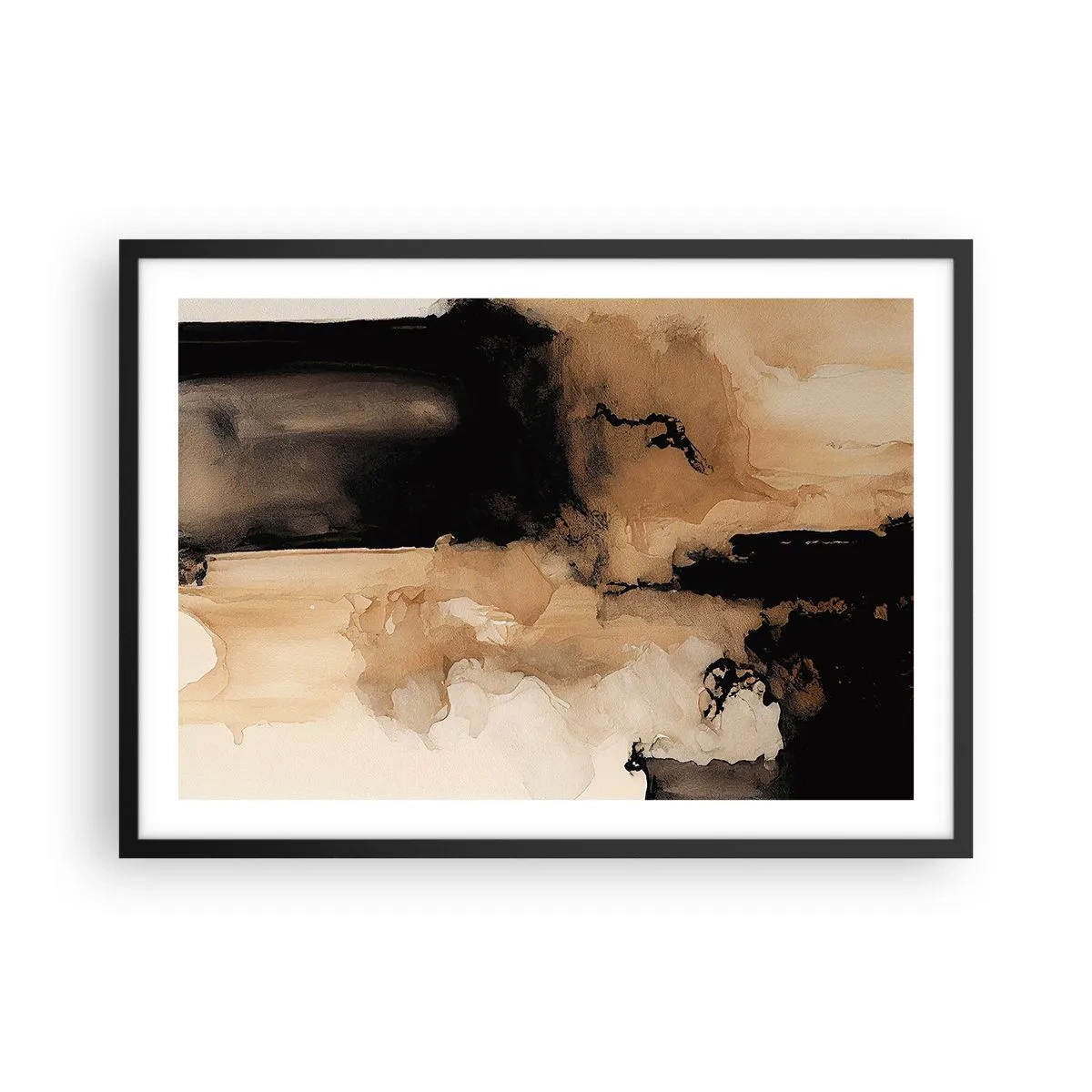 Poster în ramă neagră - O abstractizare intrigantă - 70x50 cm