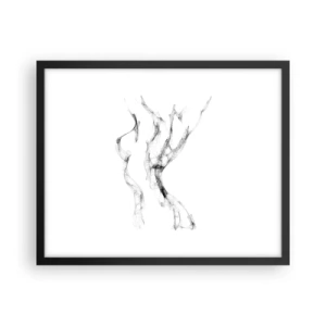 Poster în ramă neagră - Frumoasa și puternică - 50x40 cm