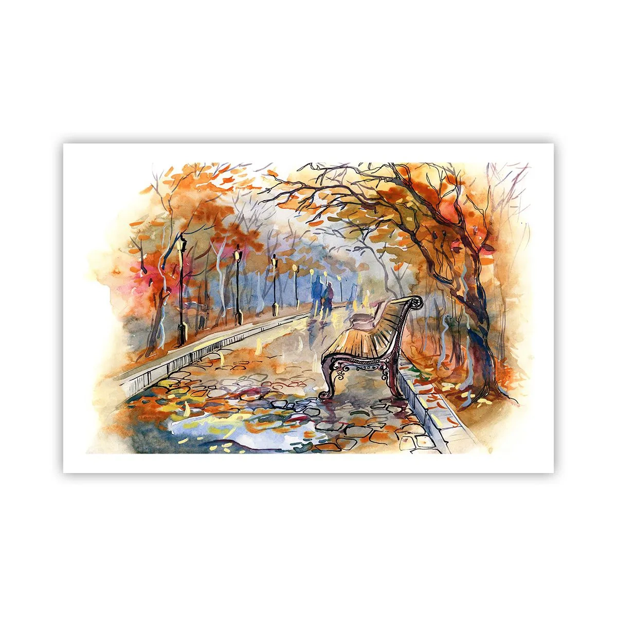 Poster - Pășim împreună în toamnă - 91x61 cm