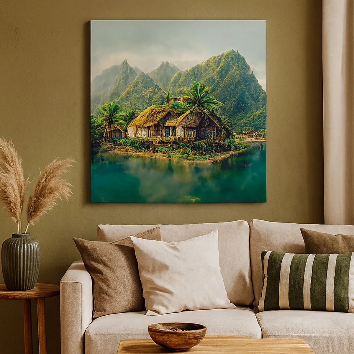 Tablou pe pânză - Paradisul tropical - 30x30 cm