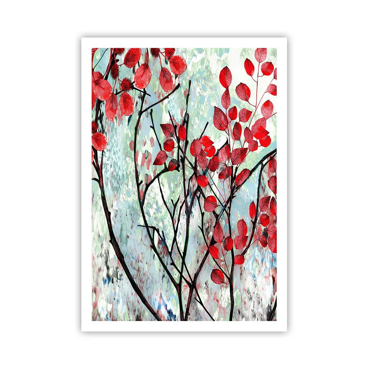 Poster - Arbore în stacojiu - 70x100 cm