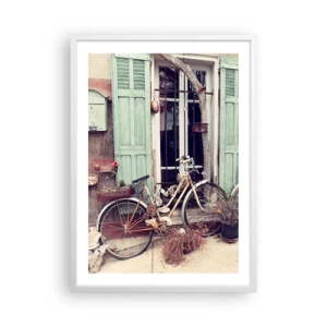 Poster în ramă albă - Trăiască provincia! - 50x70 cm