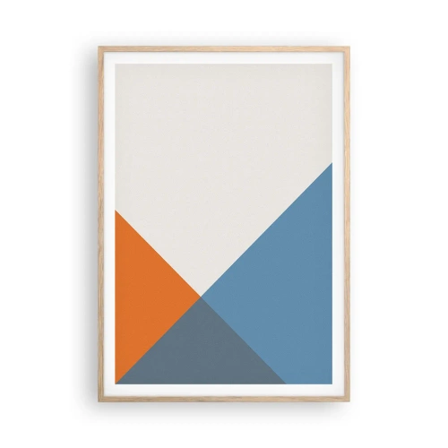 Poster în ramă de stejar deschis - La un unghi drept - 70x100 cm