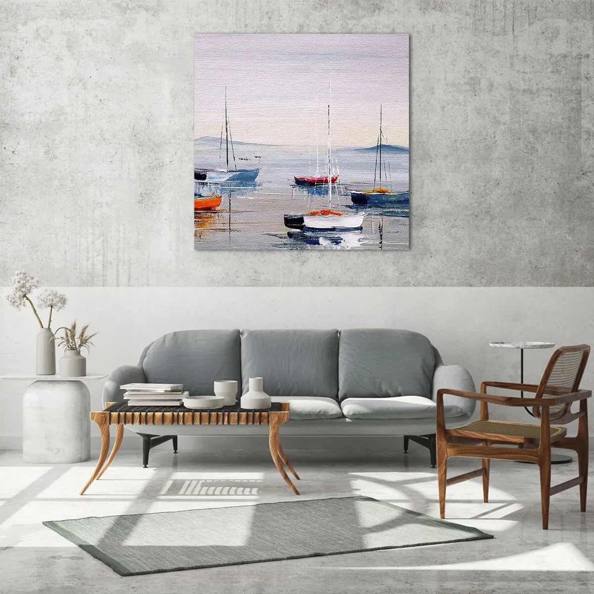 Tablou pe sticlă - O odihnă binemeritată - 60x60 cm