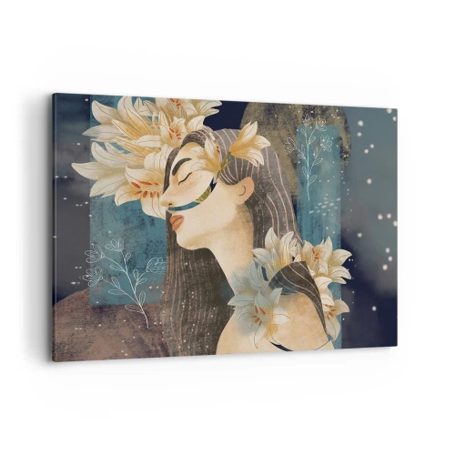 Tablou pe pânză - Povestea prințesei cu crini - 120x80 cm
