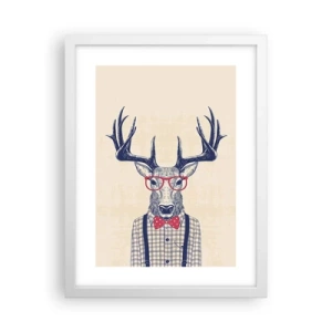 Poster în ramă albă - O extravaganță jucăușă - 30x40 cm