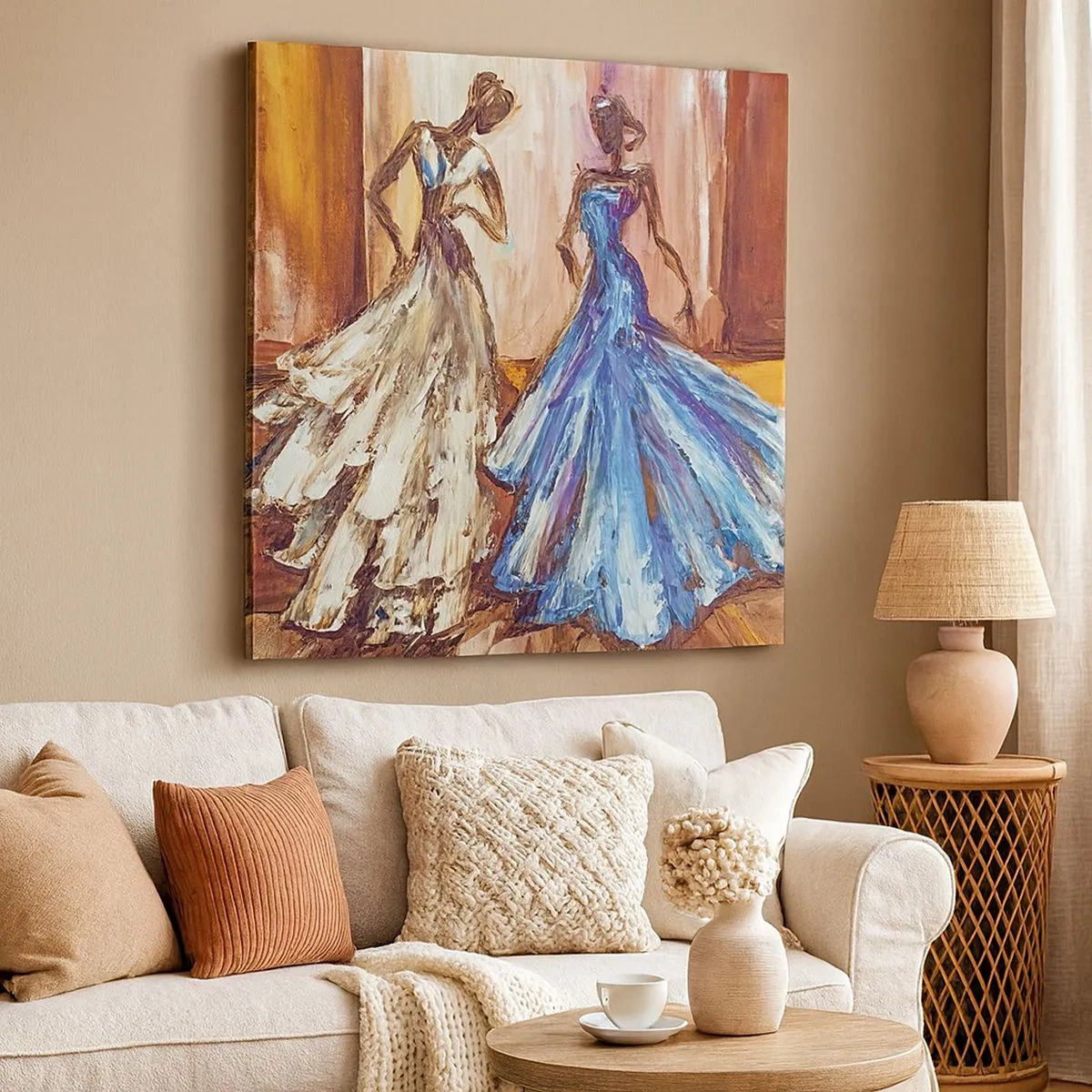 Tablou pe pânză - Duetul fermecător - 30x30 cm