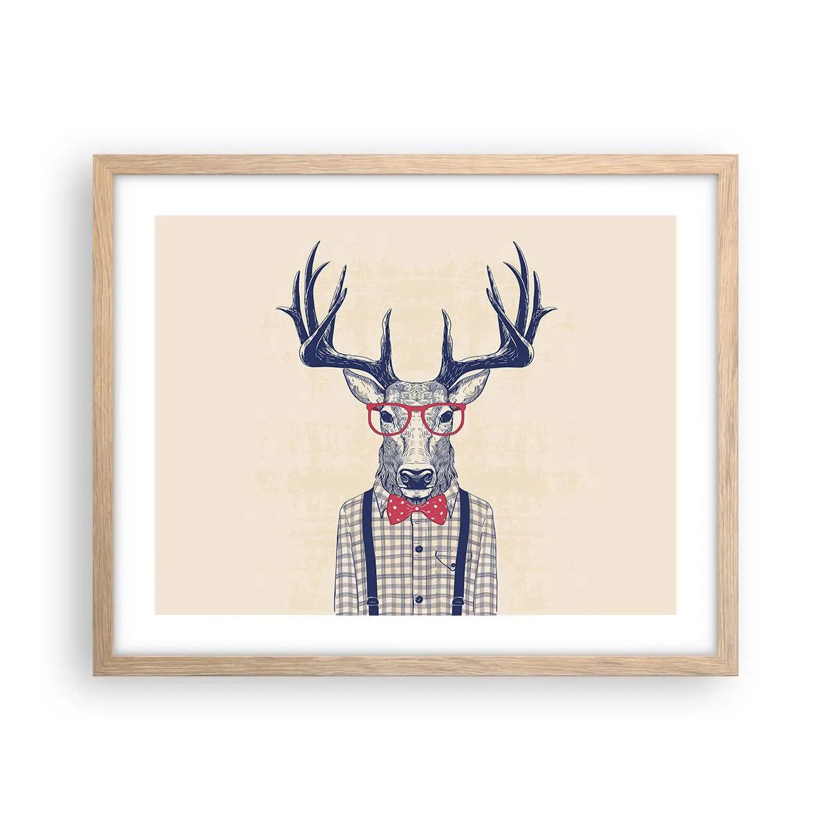 Poster în ramă de stejar deschis - O extravaganță jucăușă - 50x40 cm